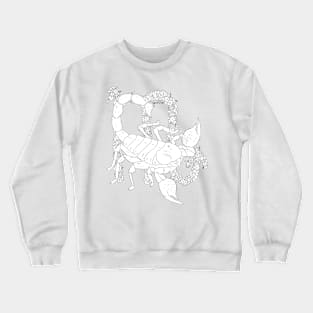 Scorpio - Black and White Crewneck Sweatshirt